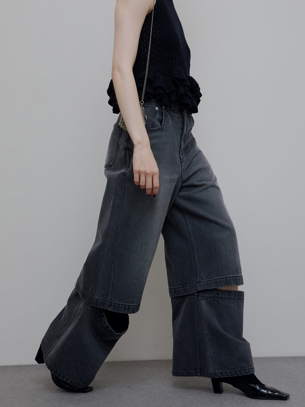 2WAY DETACHABLE DENIM PANTS