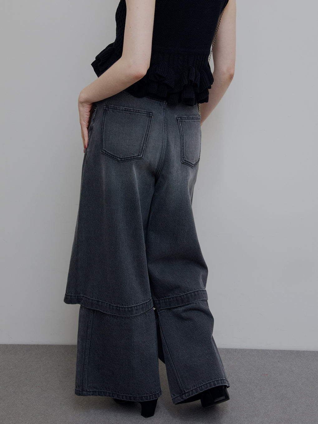 2WAY DETACHABLE DENIM PANTS