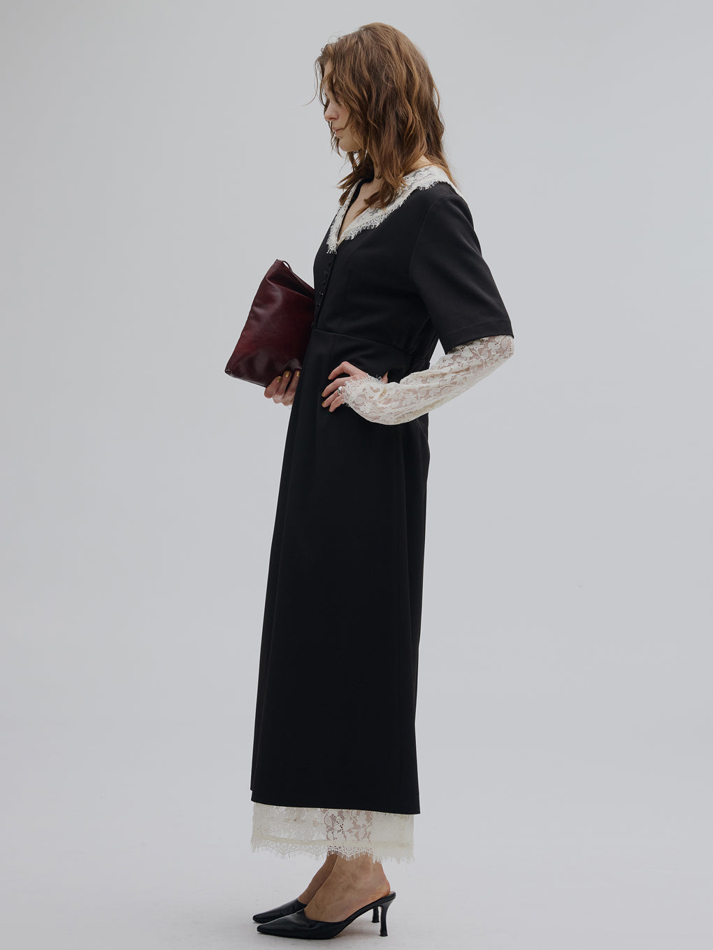 LACE LAYERED LIKE DRESS