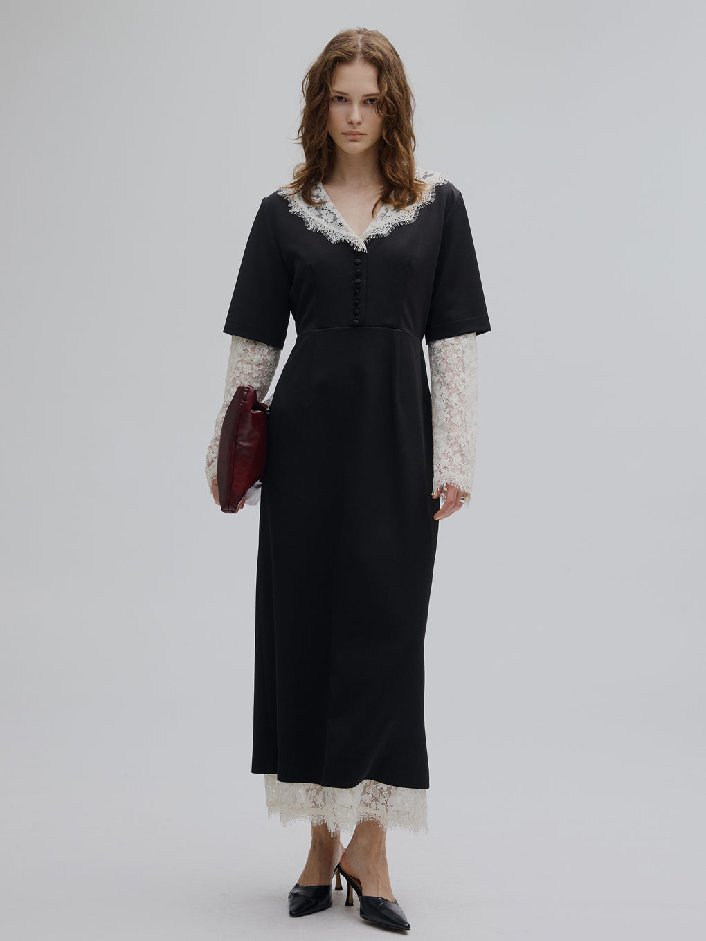 LACE LAYERED LIKE DRESS