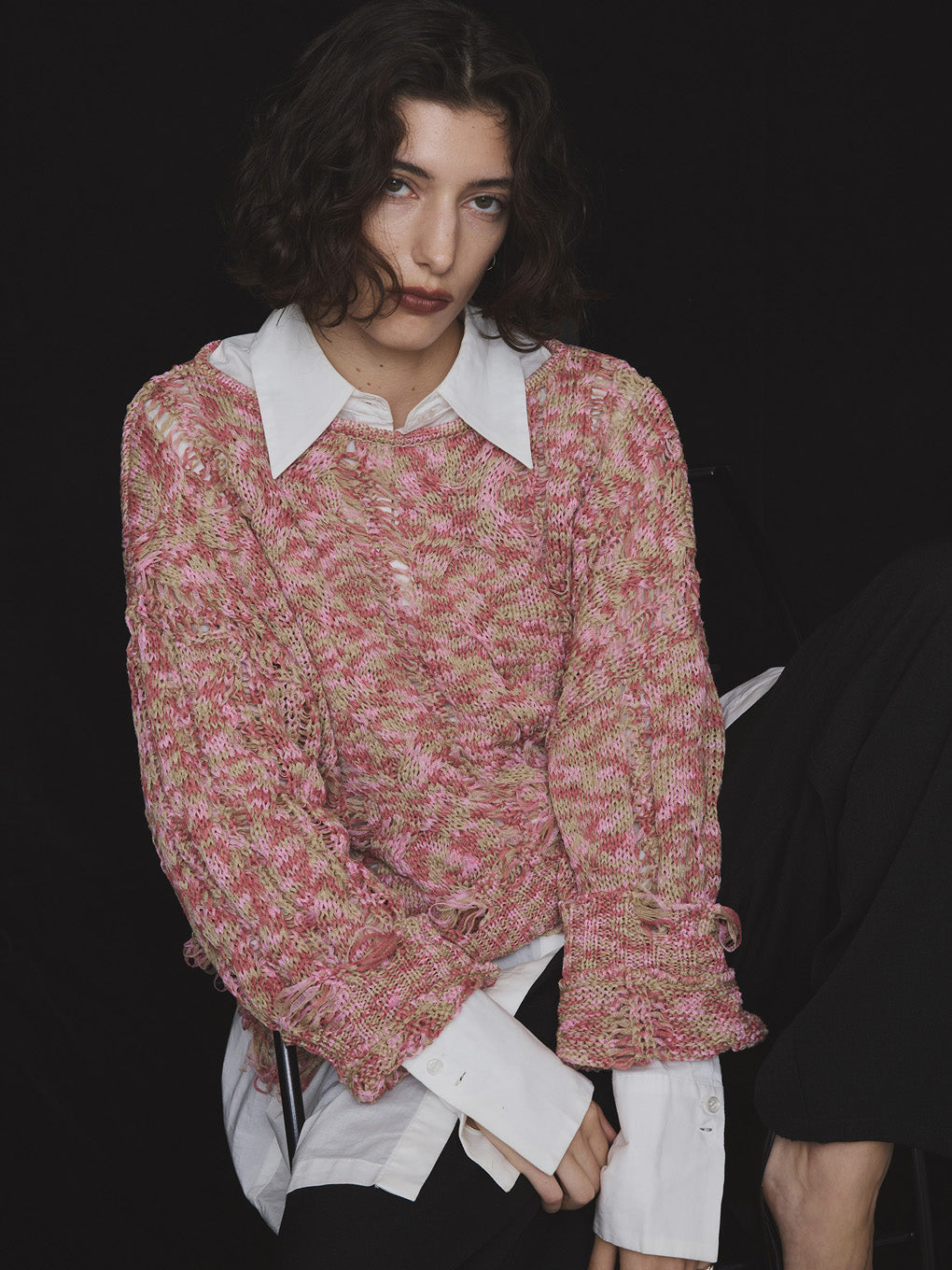 CABLE PATTERN DAMAGE LOOSE KNIT