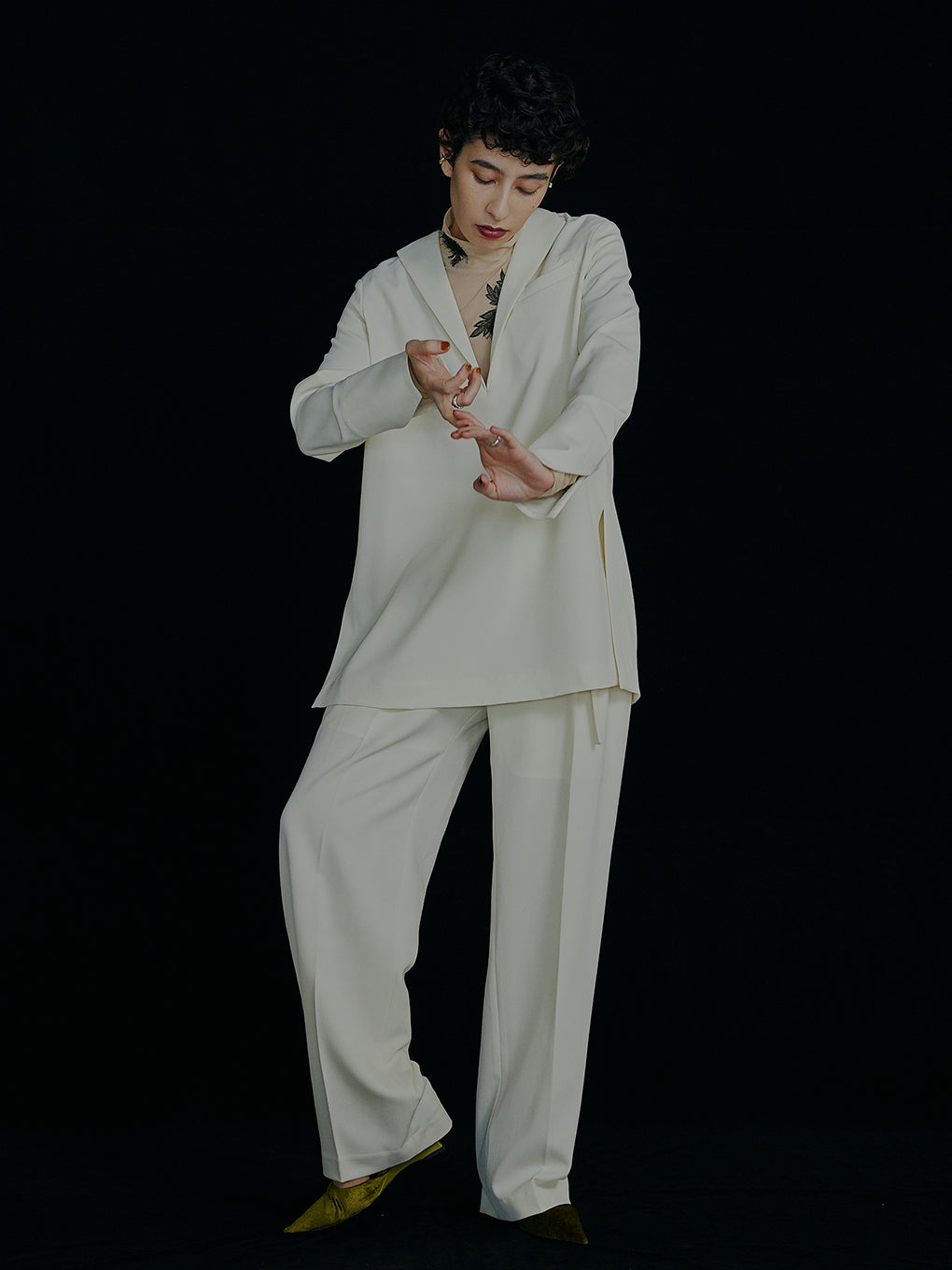 Ameri（アメリ）の「LOGO BELT WIDE PANTS（その他パンツ）」 - WEAR