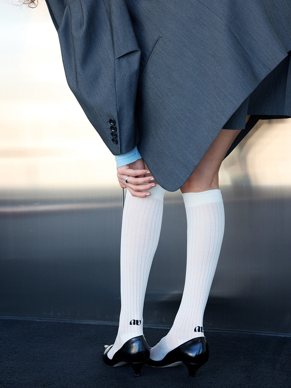 HEEL LOGO LONG SOCKS