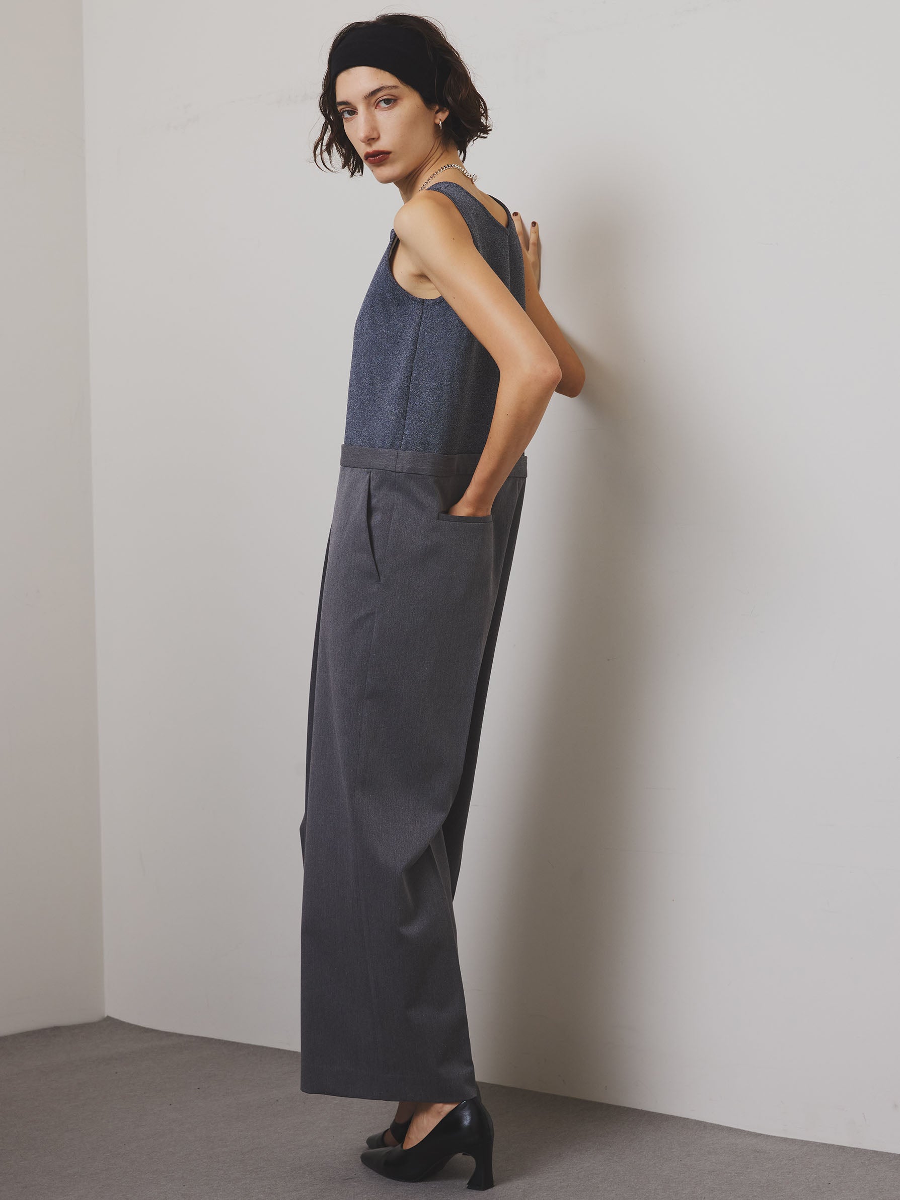 KNIT DOCKING LOOSE ROMPERS