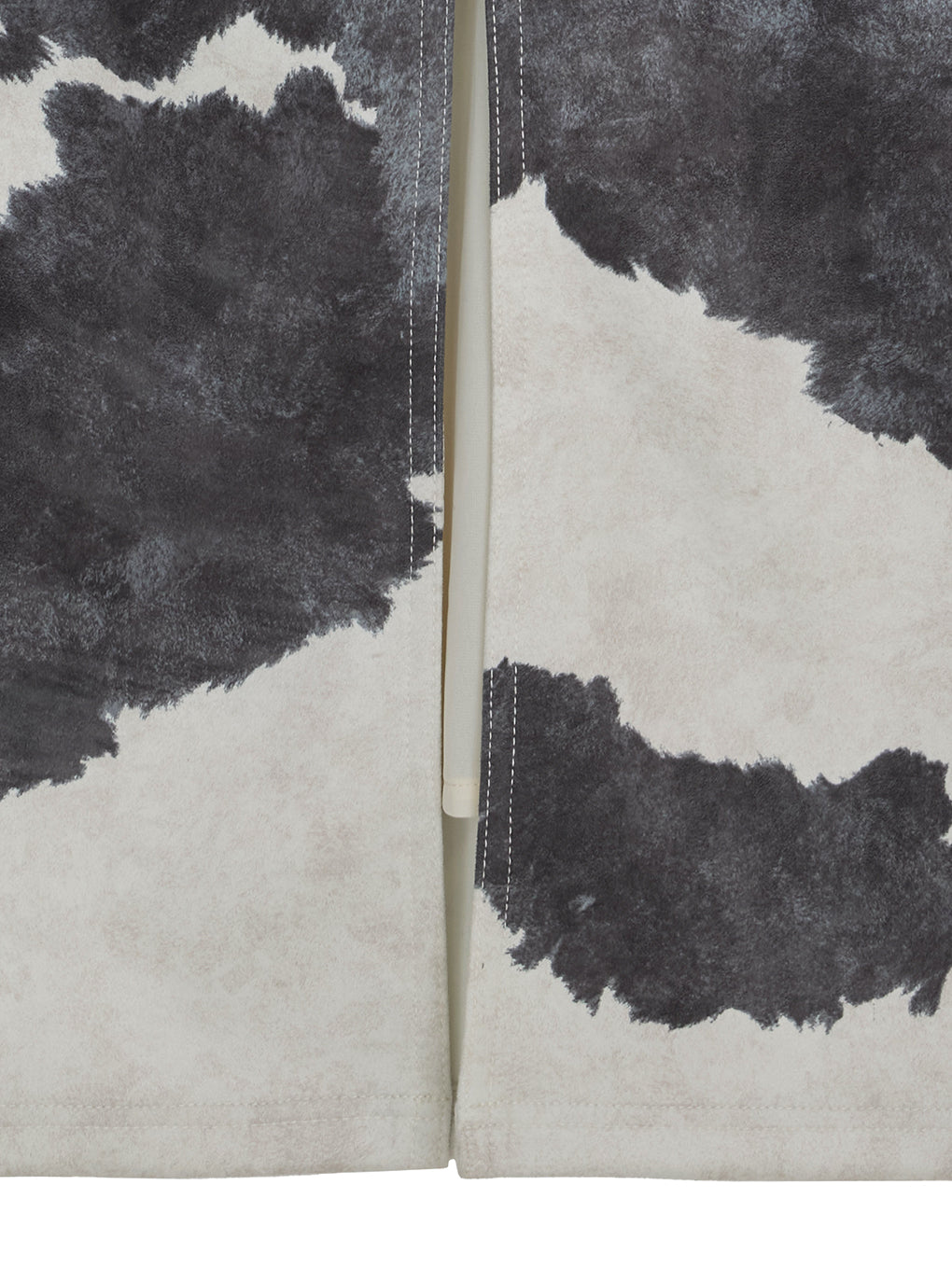 COW PATTERN SUEDE LIKE SKIRT