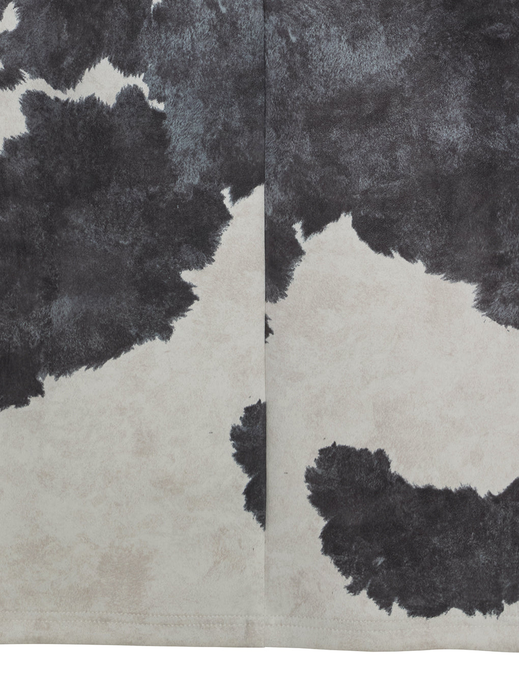 COW PATTERN SUEDE LIKE SKIRT
