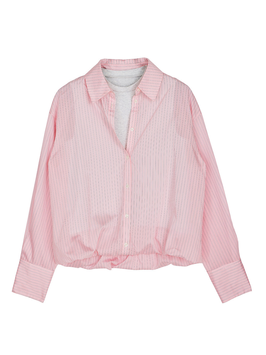 STRIPE INVERSION SHIRT TOP