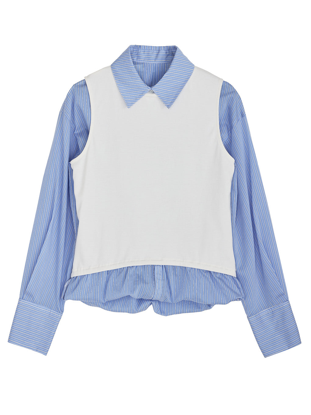 STRIPE INVERSION SHIRT TOP