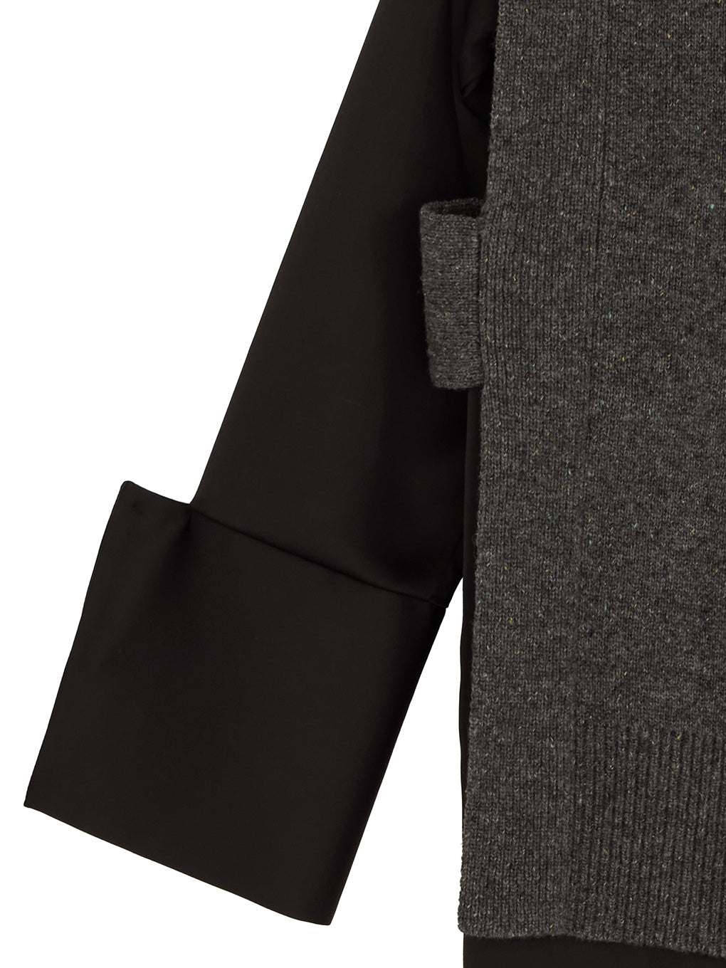 KNIT VEST SET SATIN DRESS