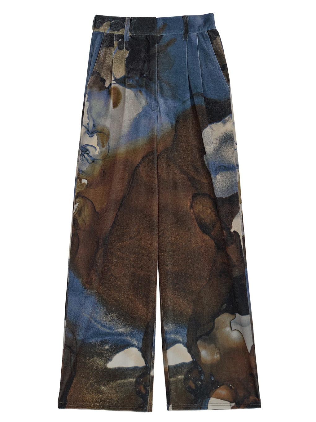 RUST INK ART WIDE PANTS