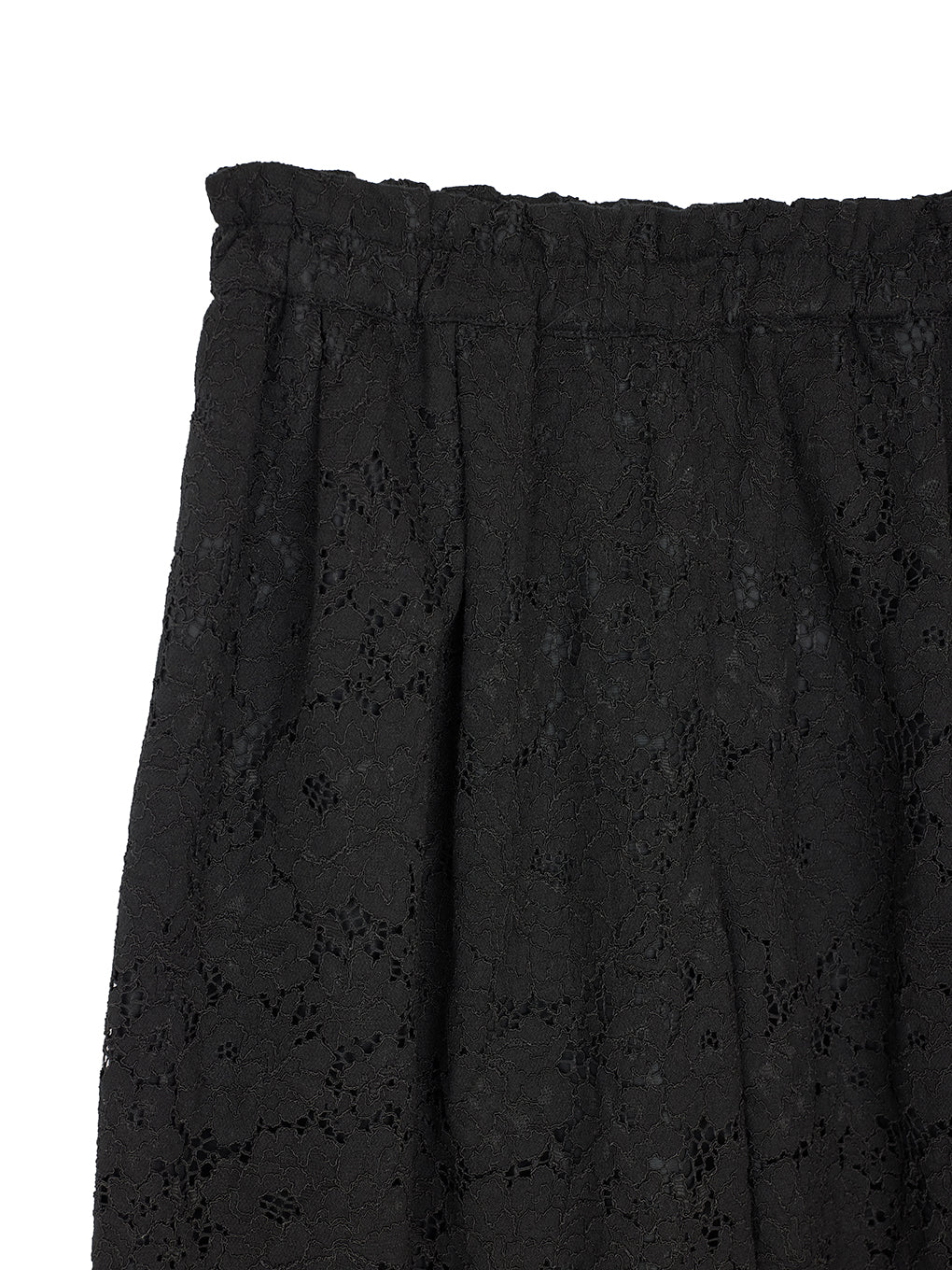 LACE GATHER CURVE PANTS
