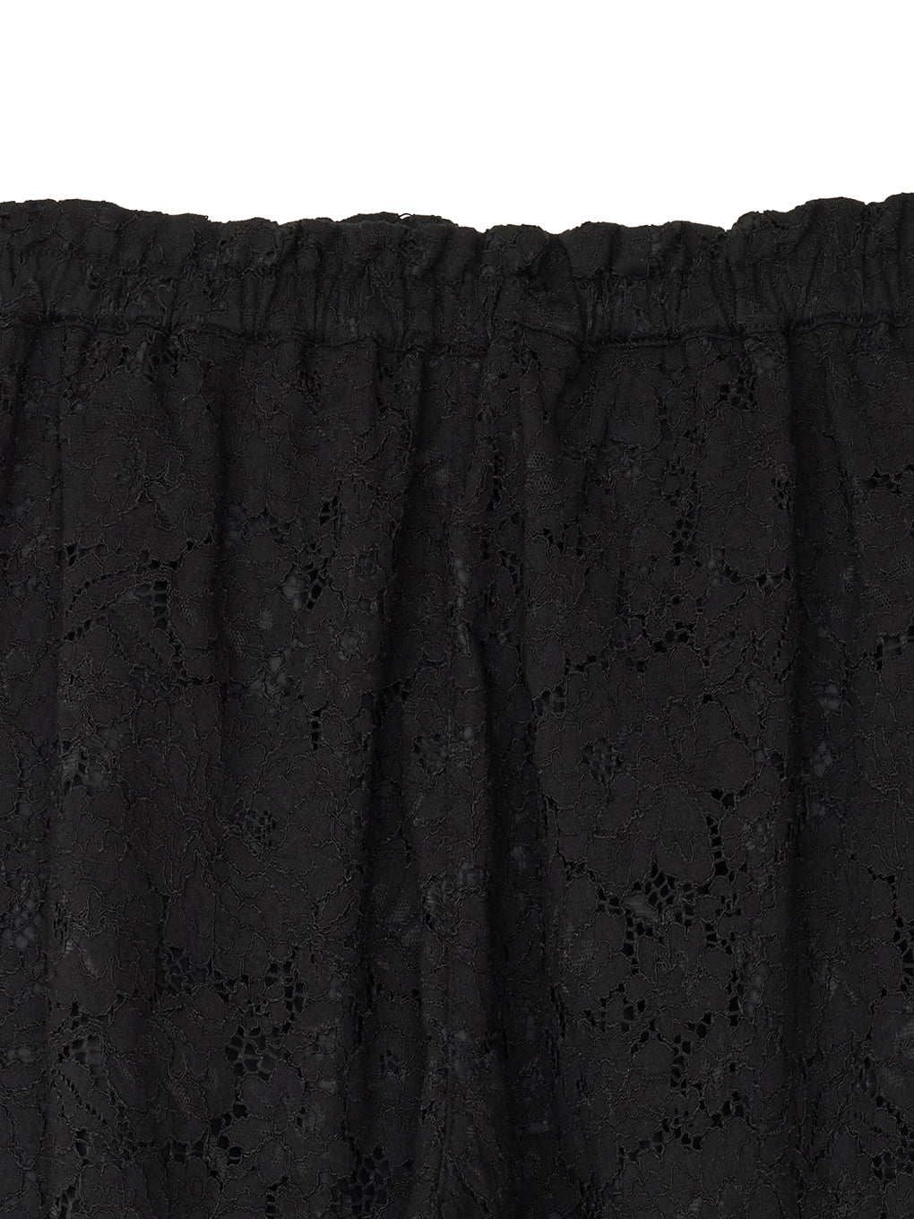 LACE GATHER CURVE PANTS