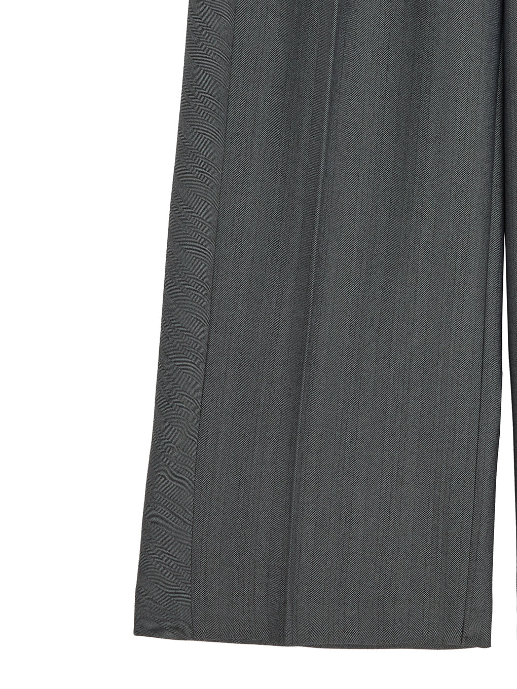RANDOM HERRINGBONE STRAIGHT WIDE PANTS