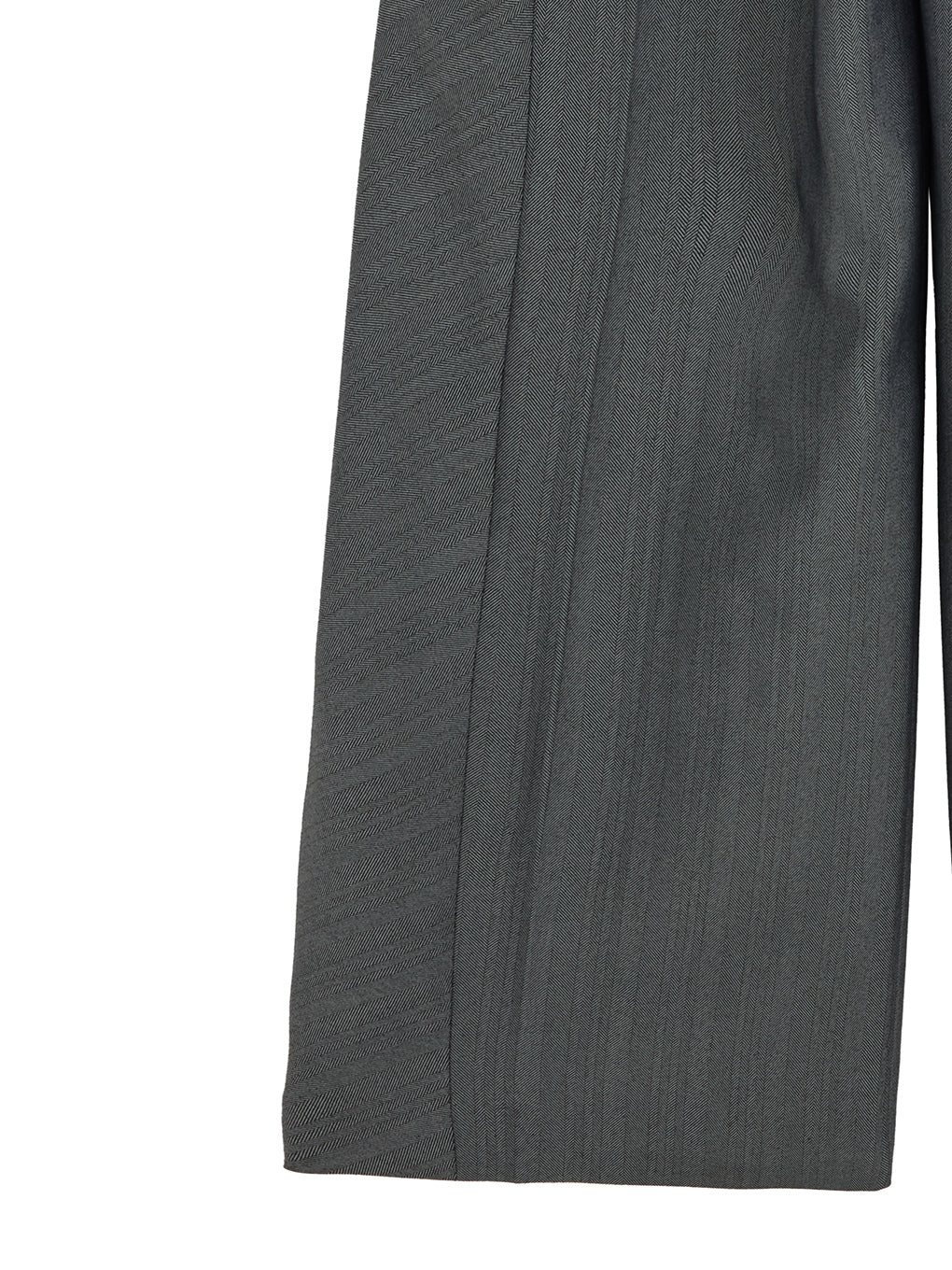 RANDOM HERRINGBONE STRAIGHT WIDE PANTS