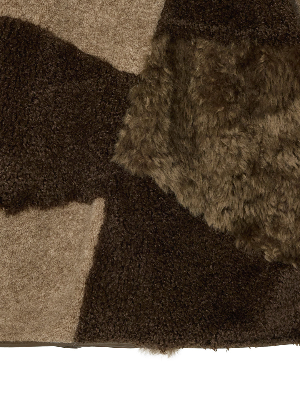 PATCHWORK BOA FUR TEDDY JACKET