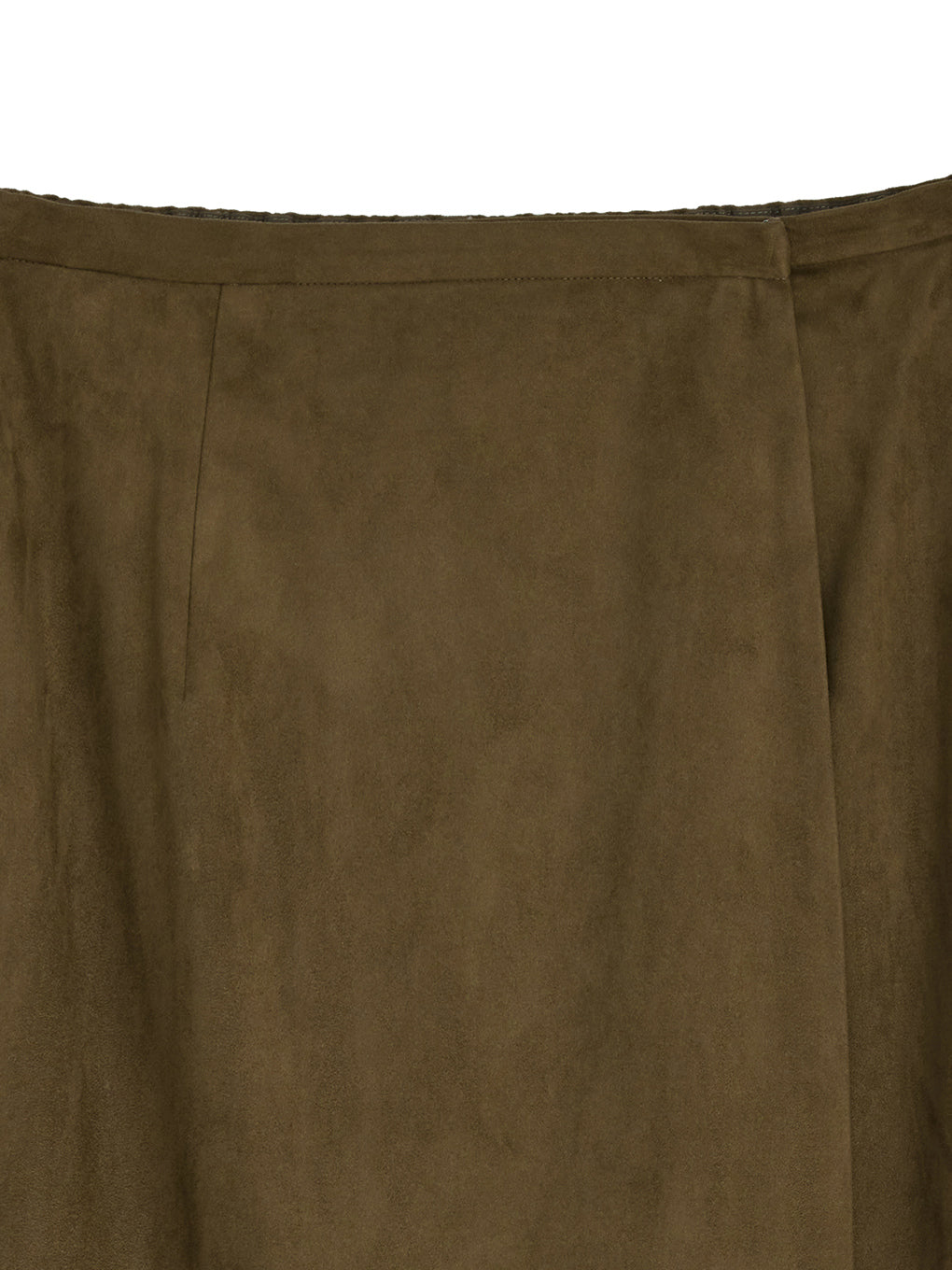 SUEDE FRINGE WRAP SKIRT