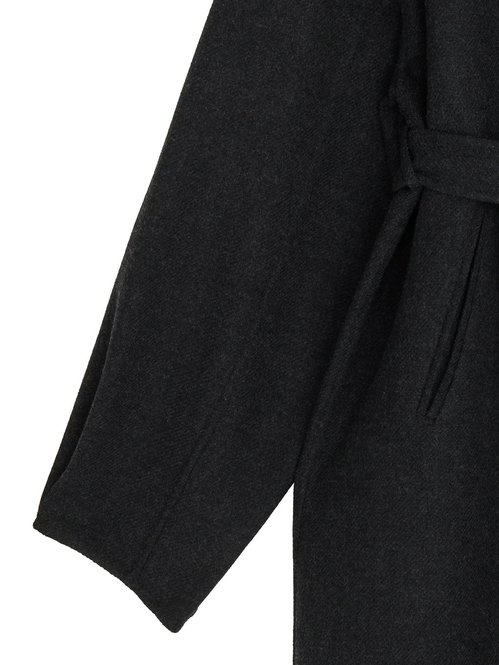 DRAPE COLLAR WOOL RIVER COAT