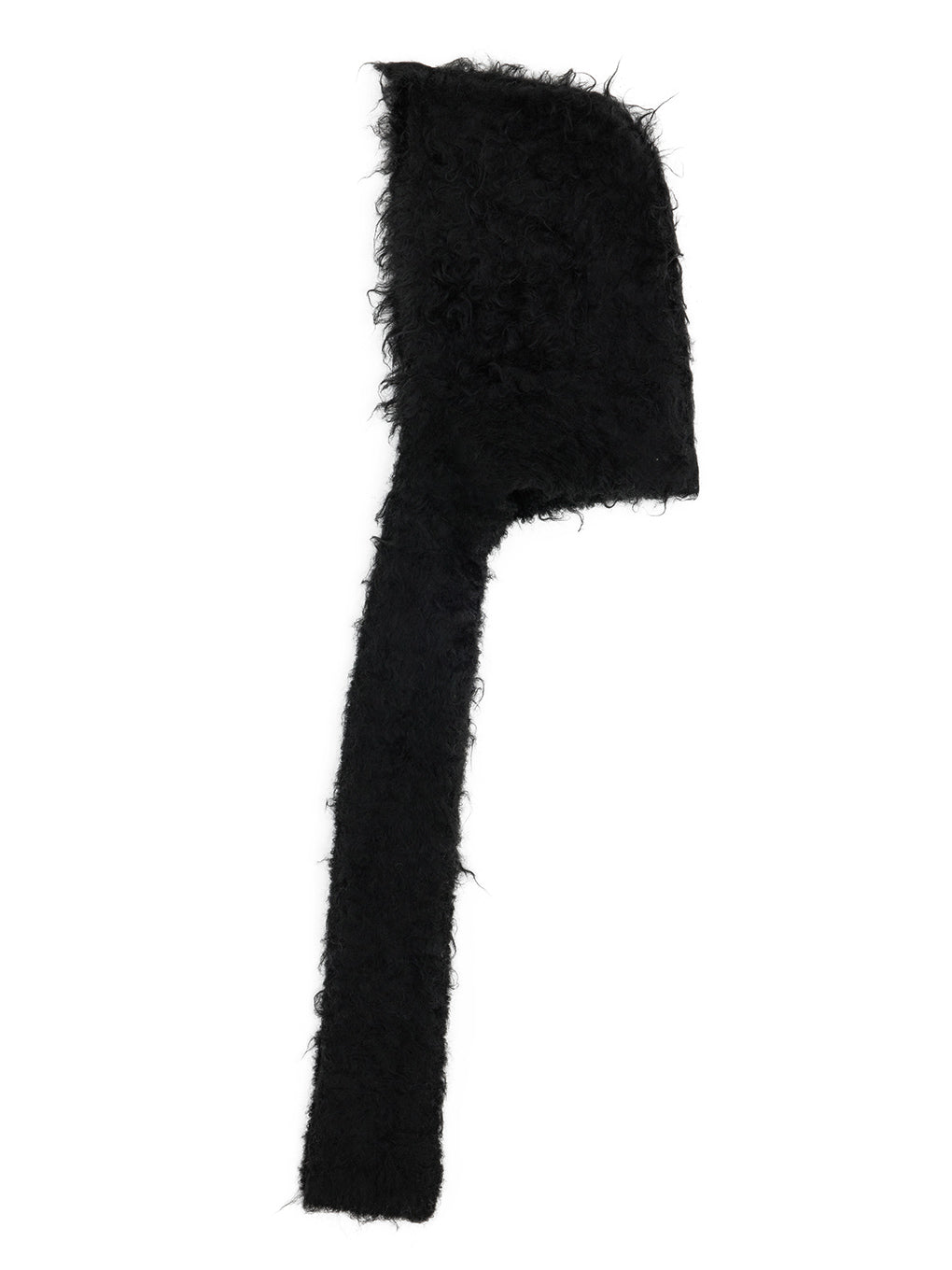 SHAGGY HOODED KNIT MUFFLER