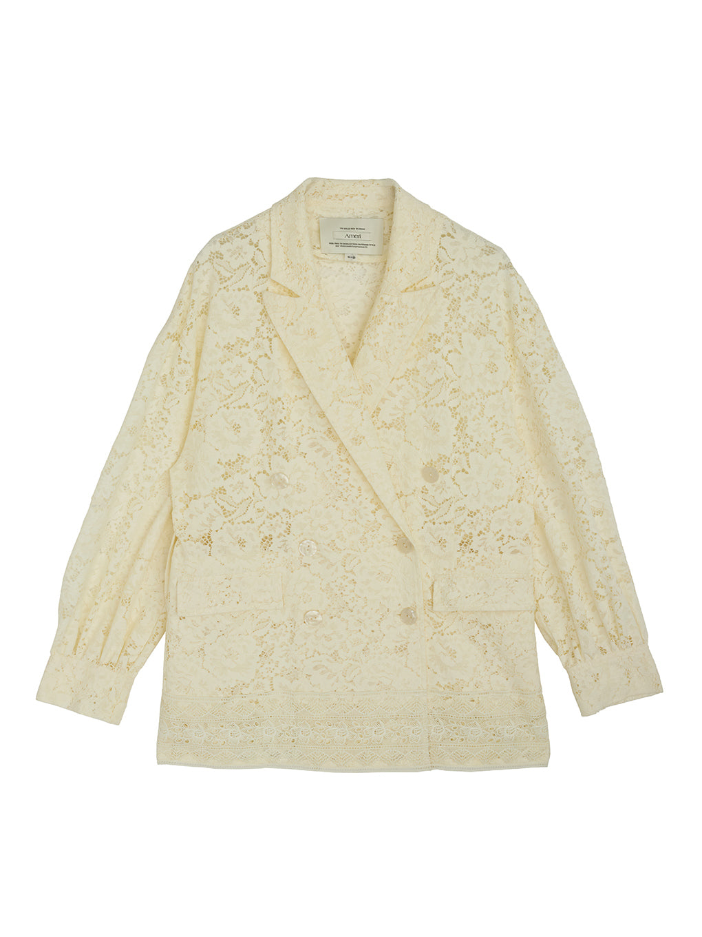 TUCK SLEEVE LACE JACKET