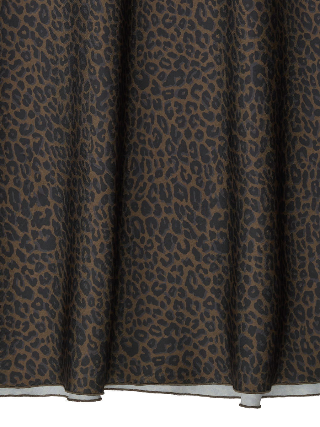 LEOPARD BIAS NARROW SKIRT