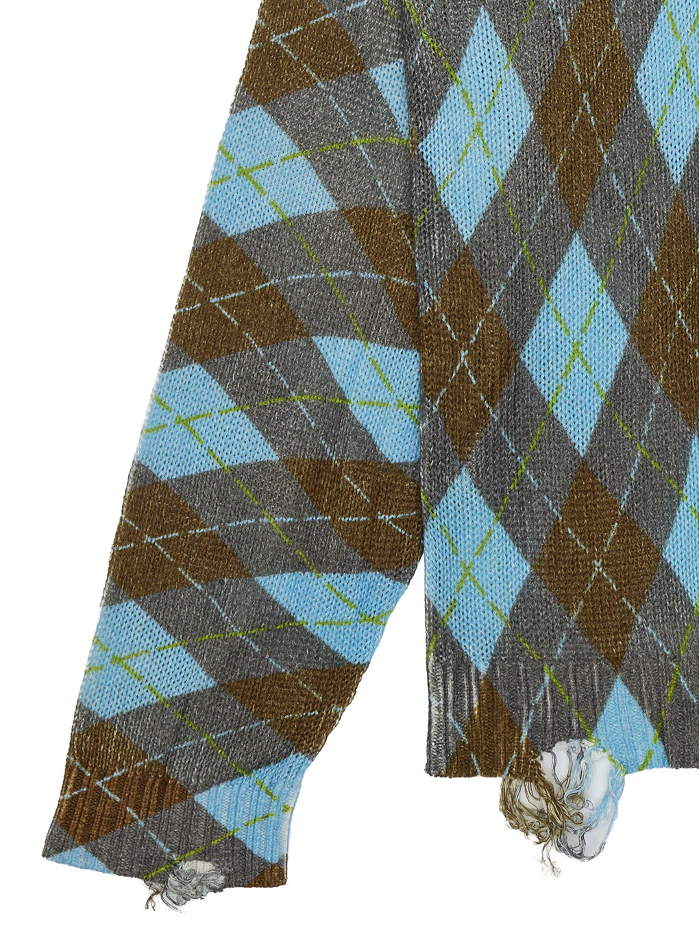 CHILL ARGYLE KNIT TOP