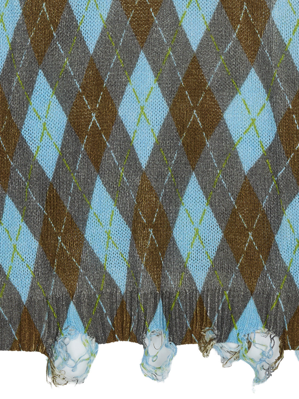 CHILL ARGYLE KNIT TOP