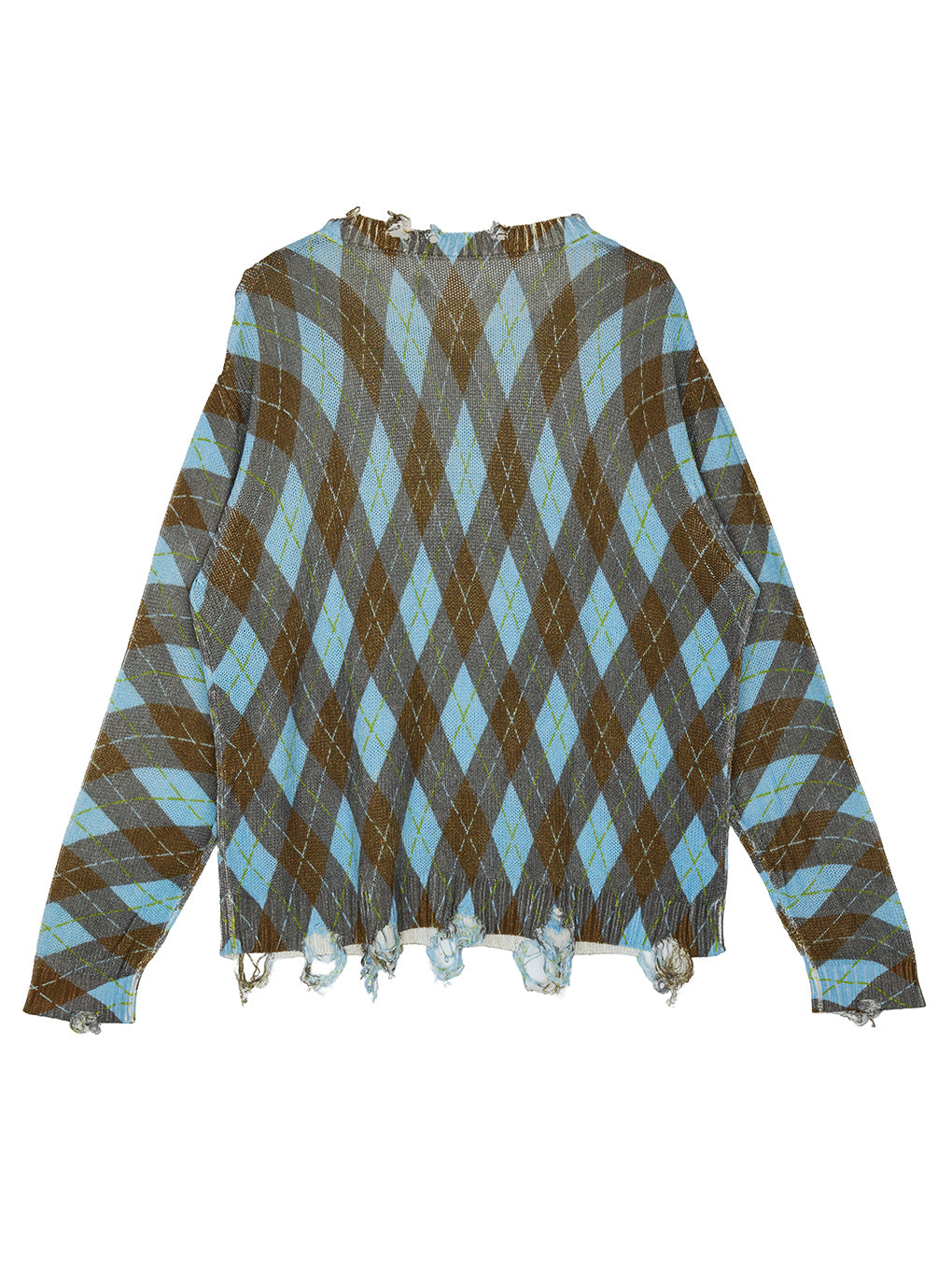CHILL ARGYLE KNIT TOP