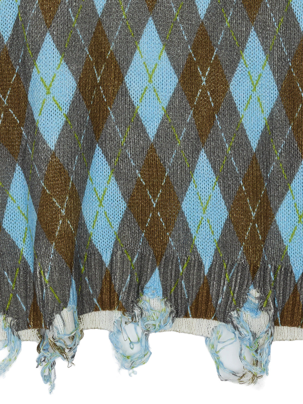 CHILL ARGYLE KNIT TOP