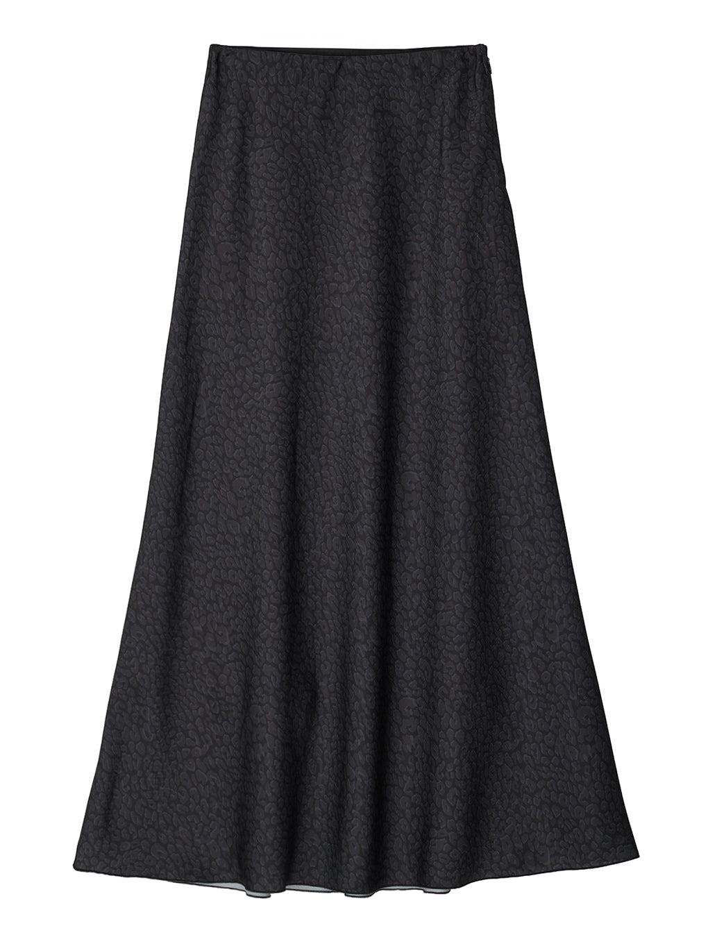 LEOPARD BIAS NARROW SKIRT