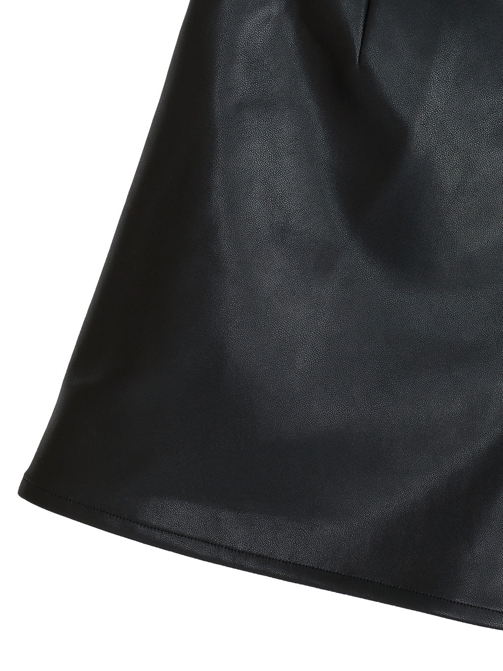 SYNTHETIC LEATHER SHORT PANTS