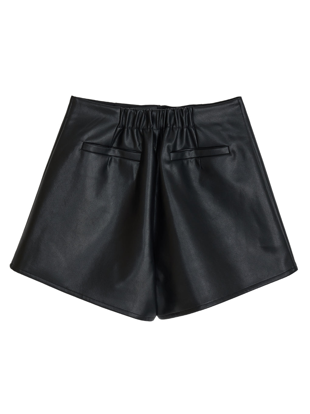 SYNTHETIC LEATHER SHORT PANTS