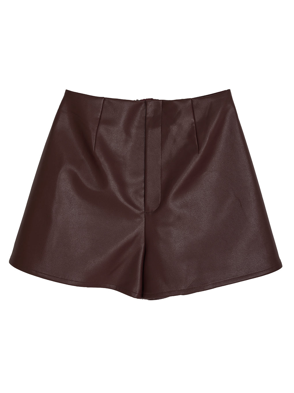 SYNTHETIC LEATHER SHORT PANTS