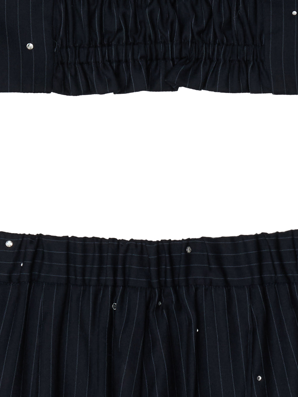 HOTFIX PINSTRIPE BUSTIER SET PANTS
