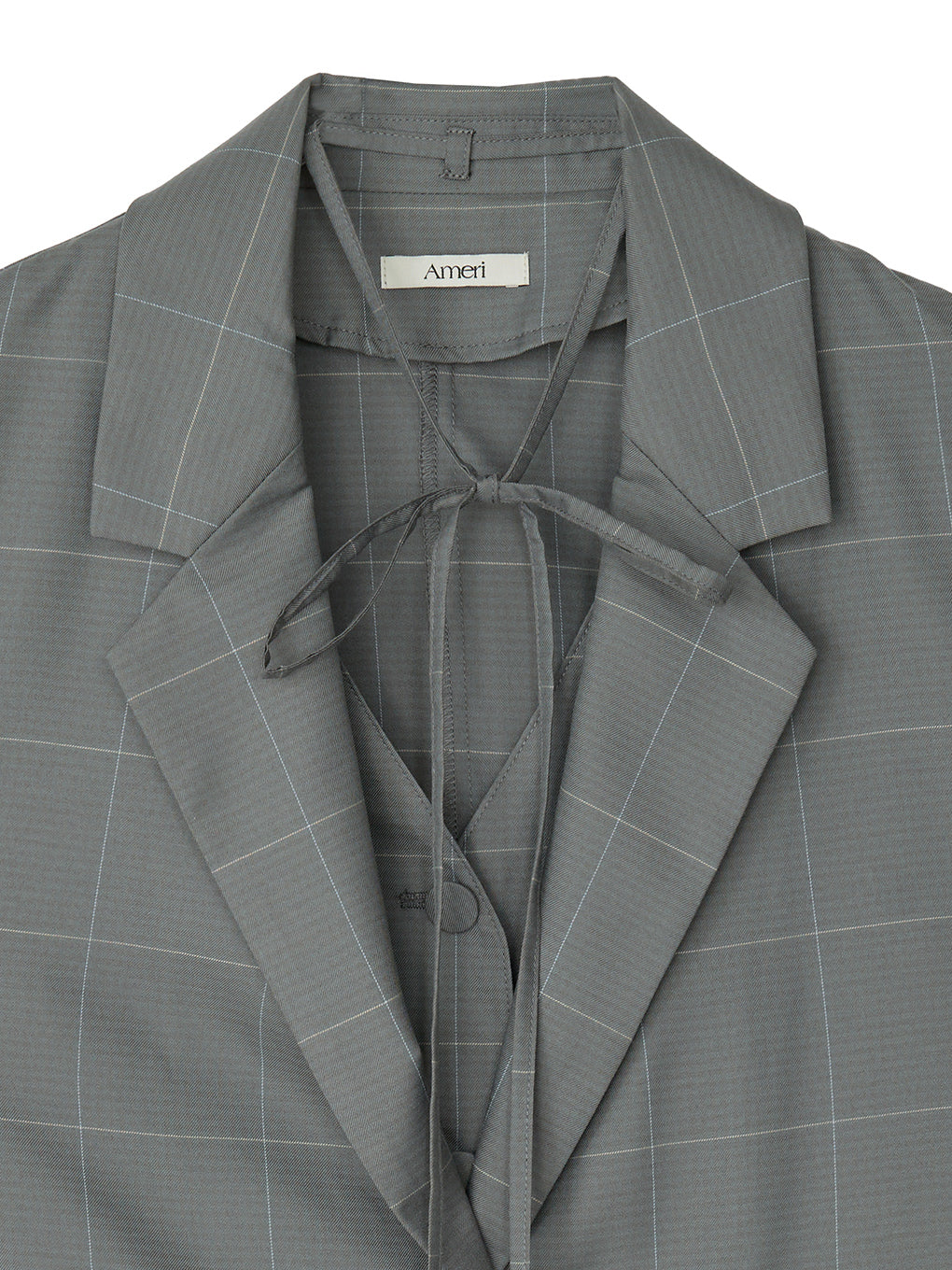 YARN DYED CHECK LAYERED VEST SHIRT