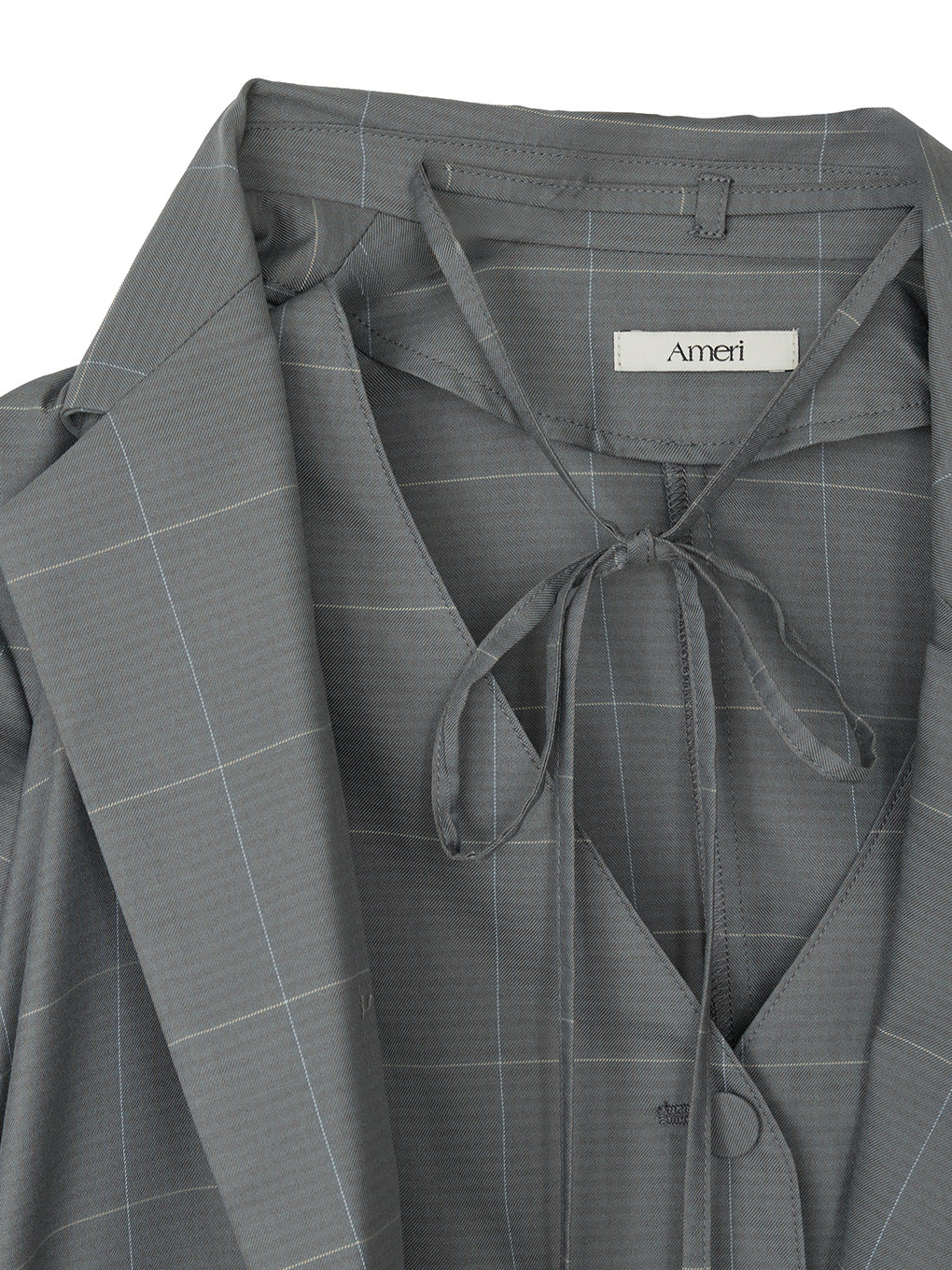 YARN DYED CHECK LAYERED VEST SHIRT