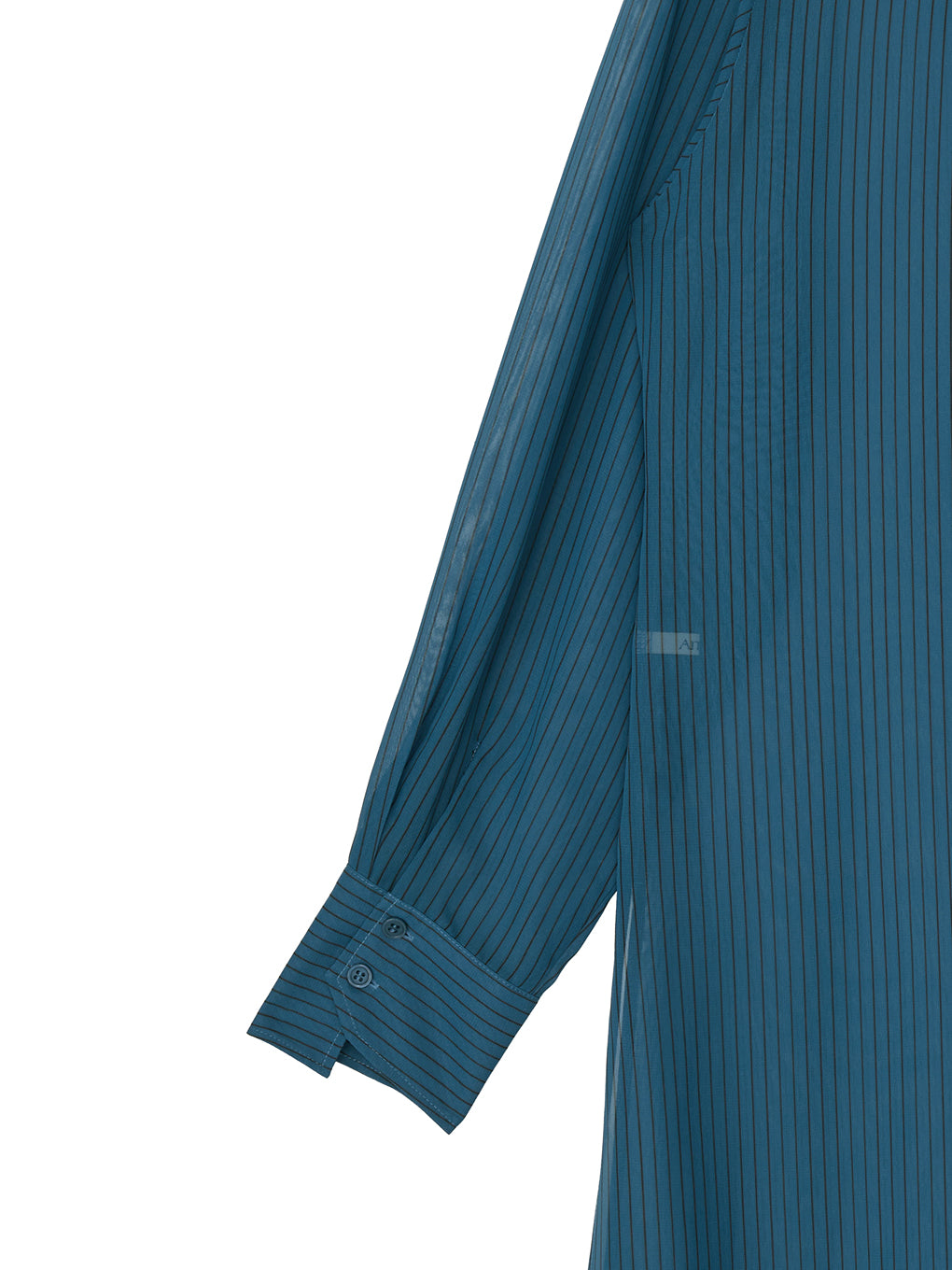 SHEER STRIPE LONG SHIRT
