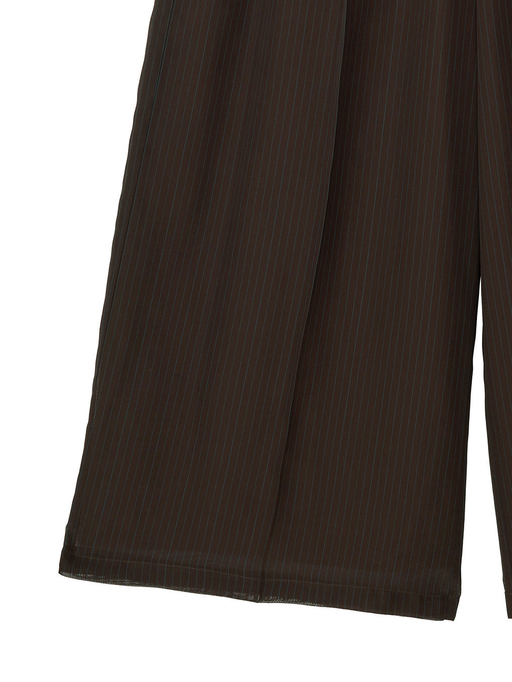 SHEER STRIPE TUCK PANTS