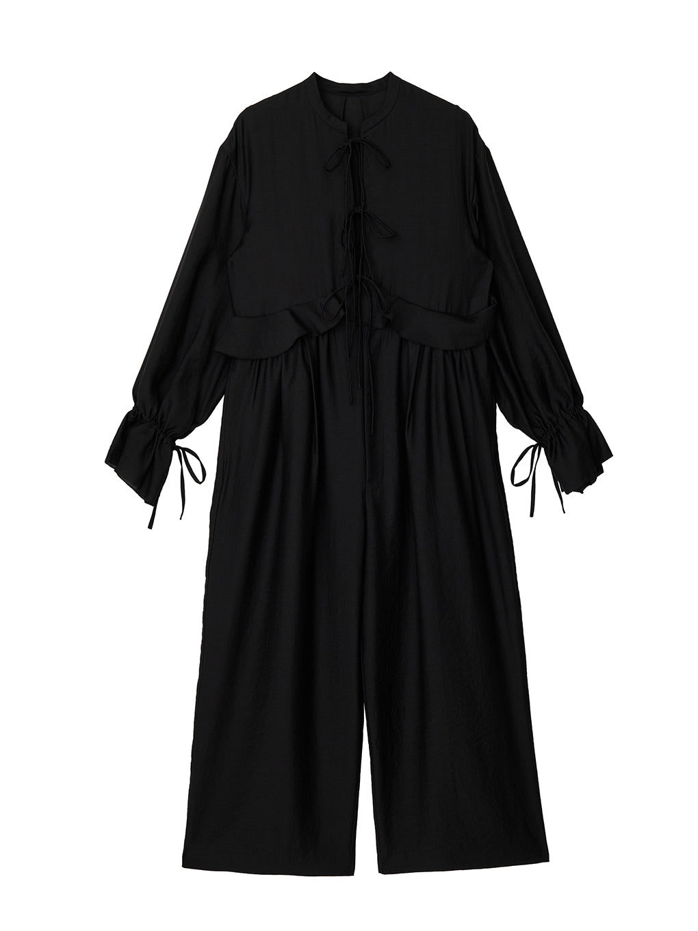 RIBBON DESIGN SHEER ROMPERS
