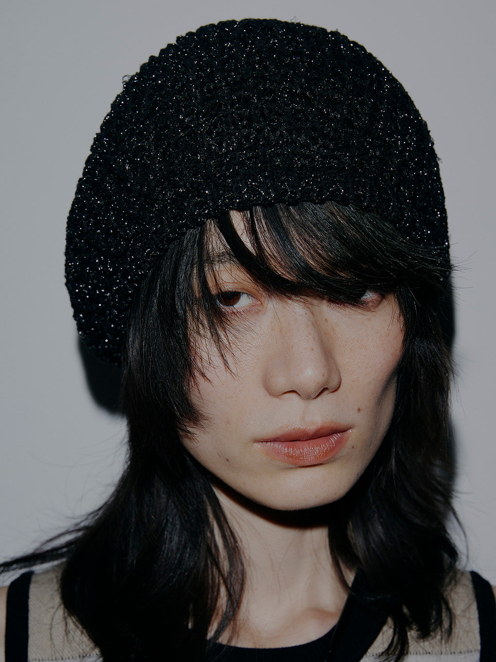 GLITTER KNIT BERET