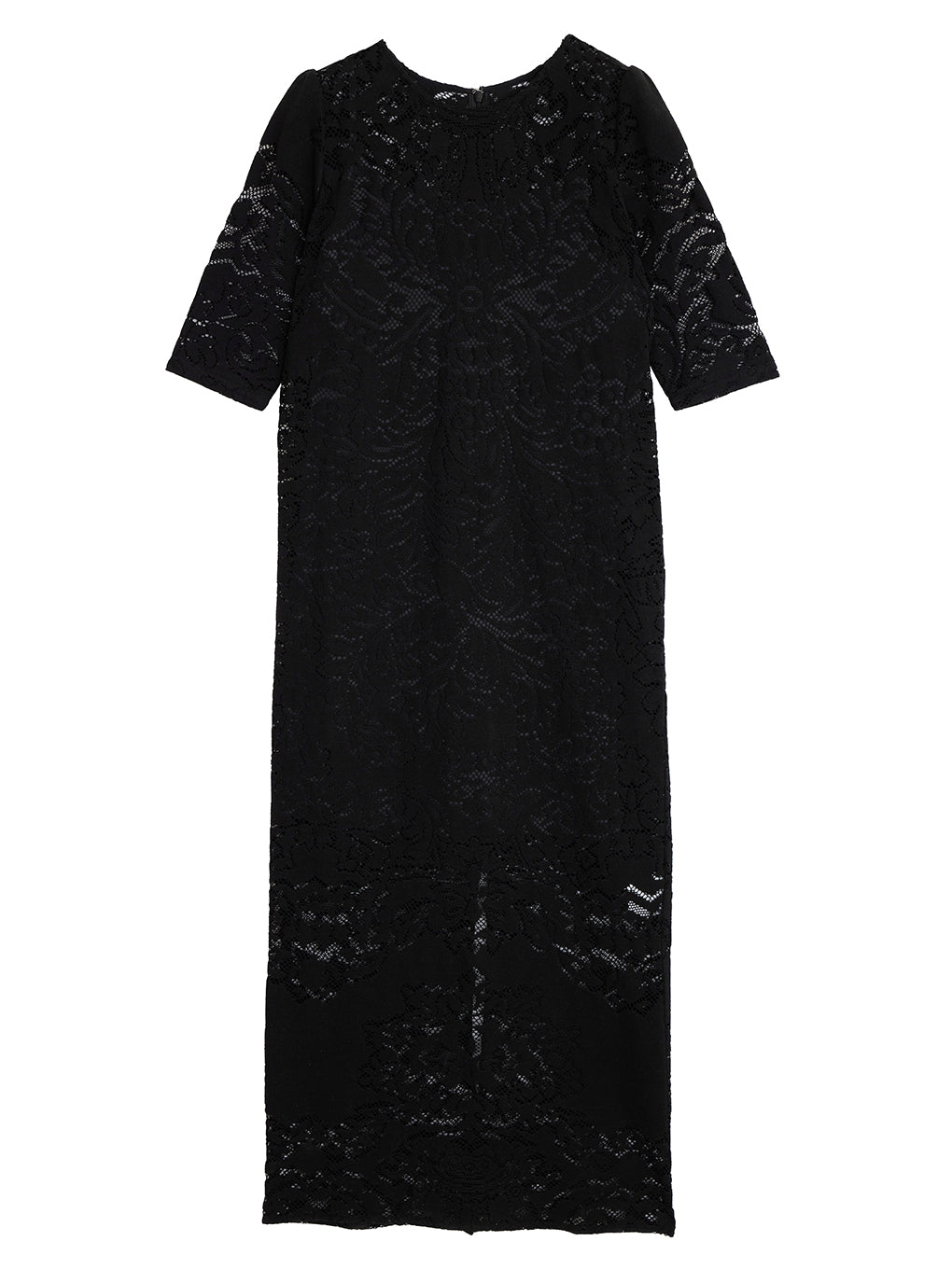 JACQUARD RUSSELL LACE DRESS