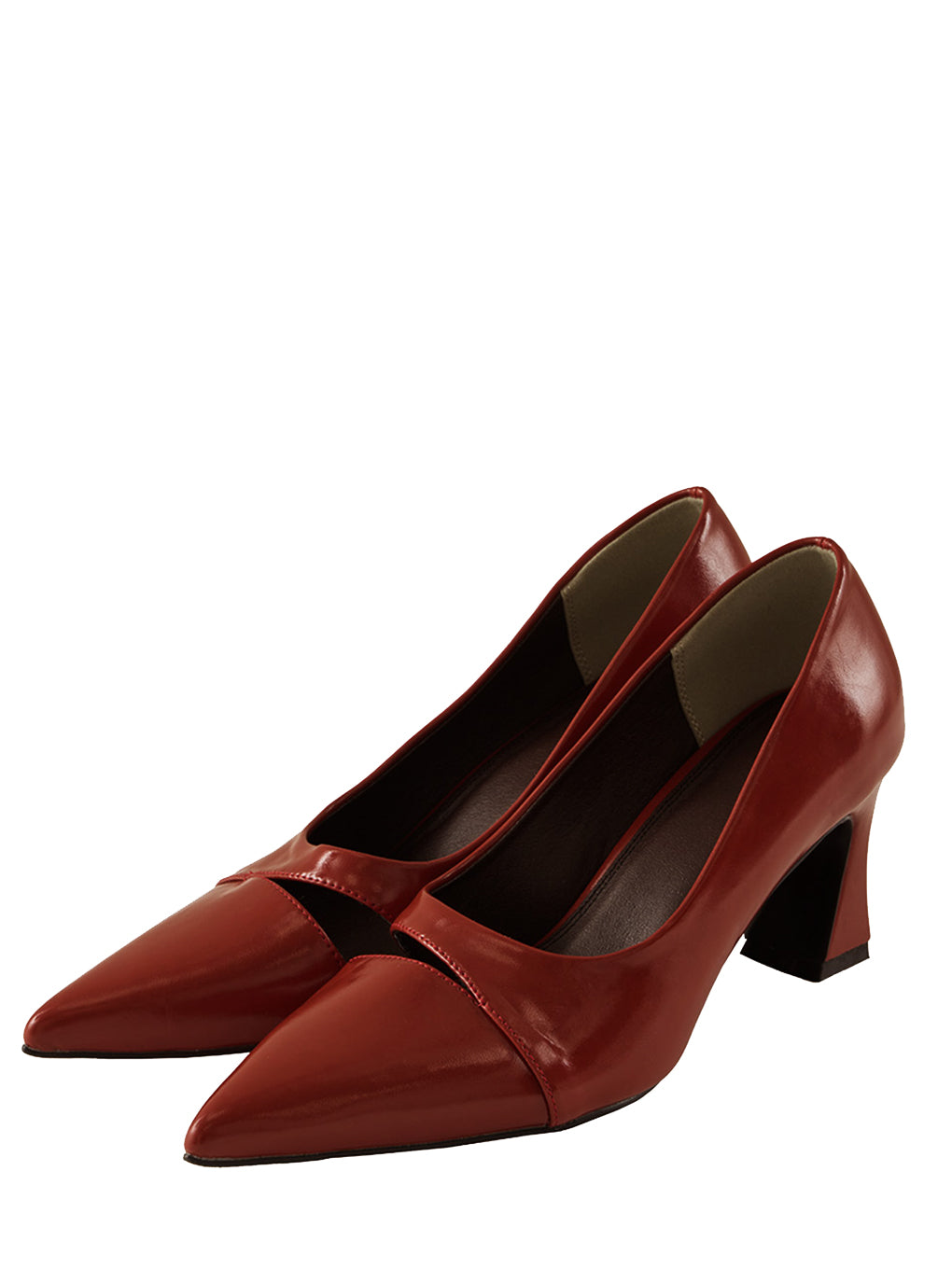 SIDE SLIT POINTED TOE PUMPS