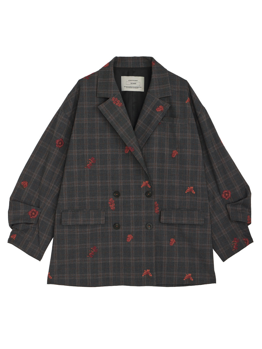 CHECK FLOWER PAPA JACKET