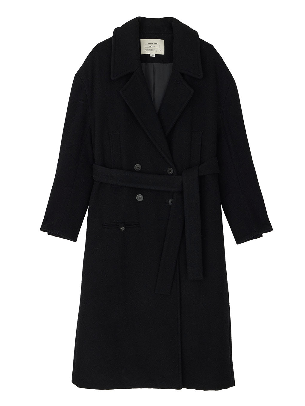WIDE SHOULDER WOOL CHESTER COAT