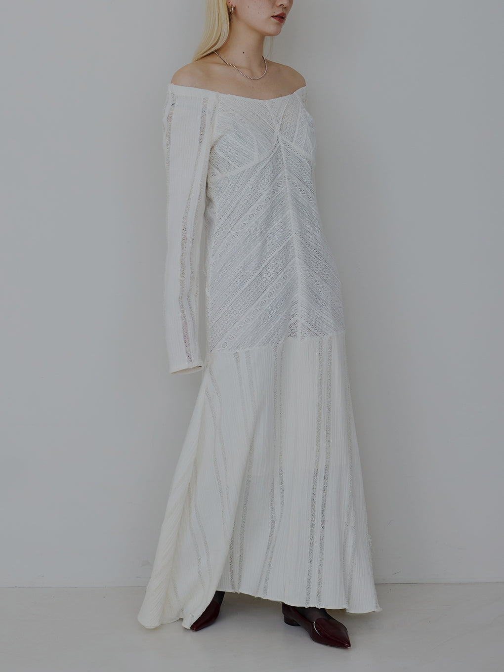 2WAY CRAFT MIX LACE DRESS