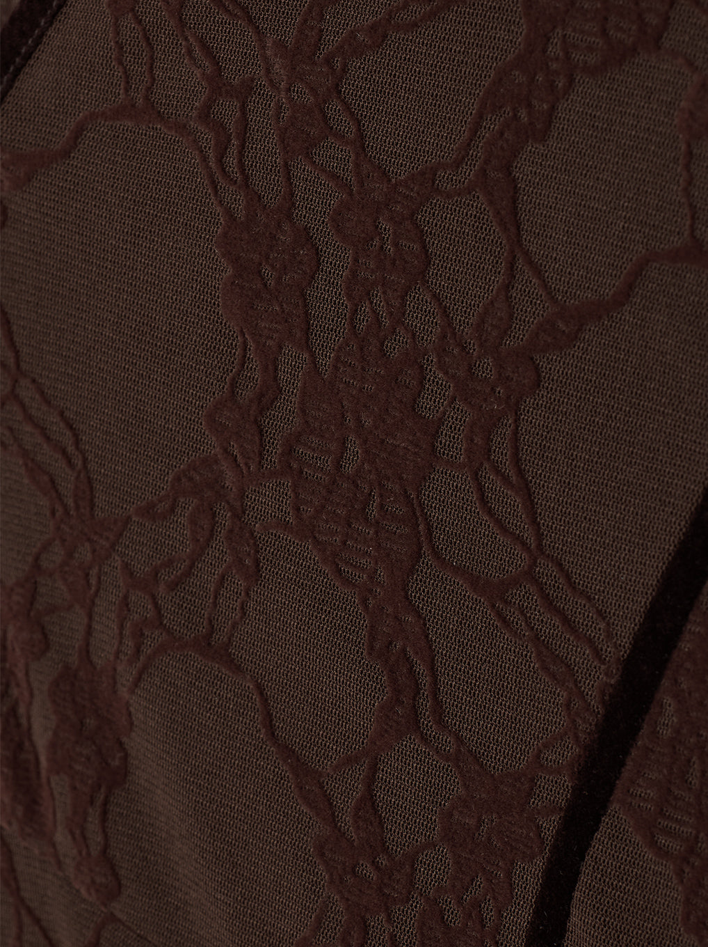 SHEER FLOCKY ROUND HEM TOPS