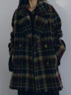 ADORABLE SHAGGY CHECK COAT