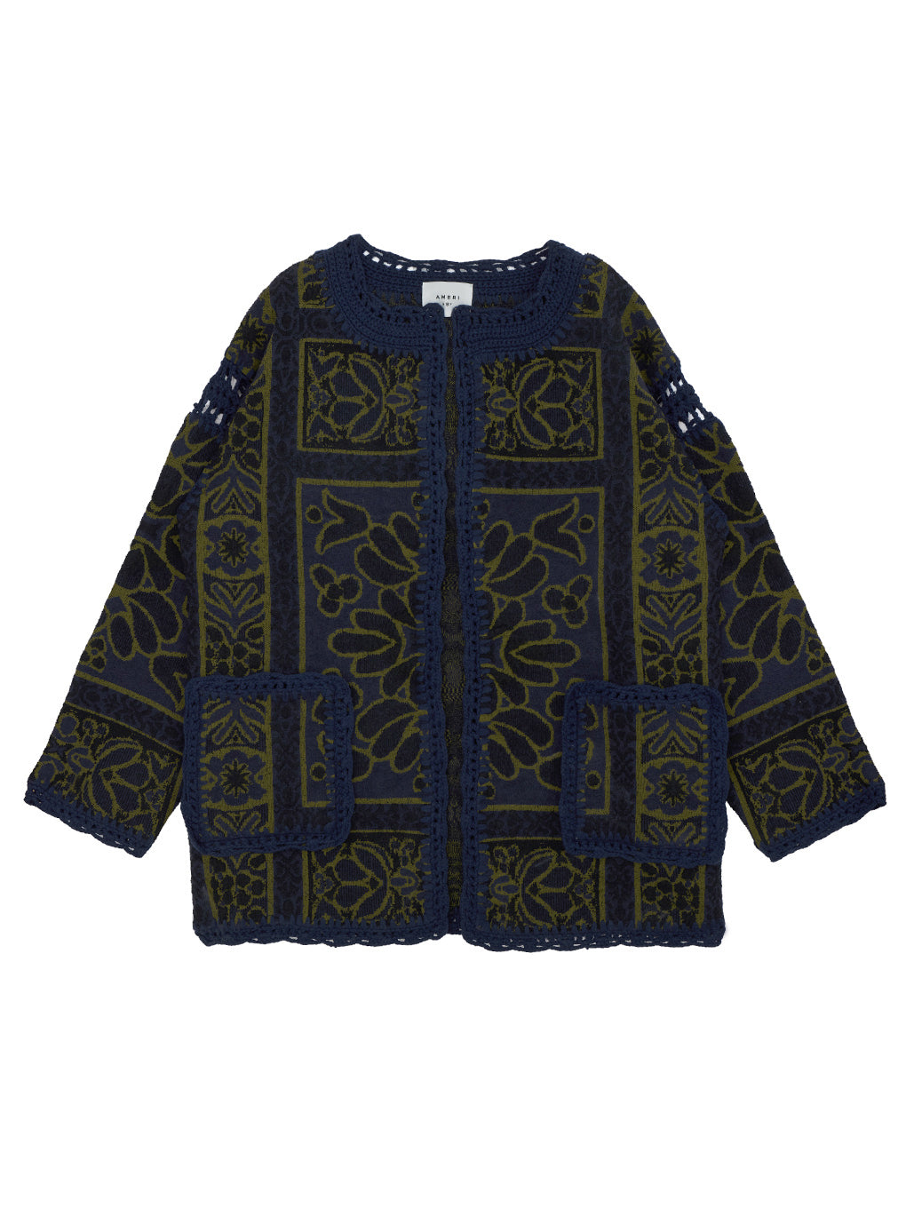 RUG PATTERN KNIT JACKET