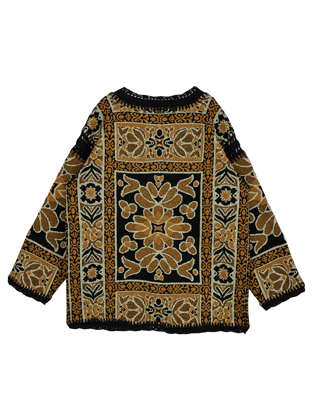 RUG PATTERN KNIT JACKET