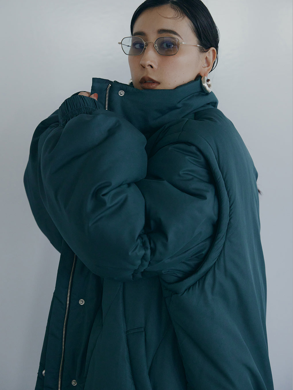 2WAY WAVE STITCH PADDED JACKET