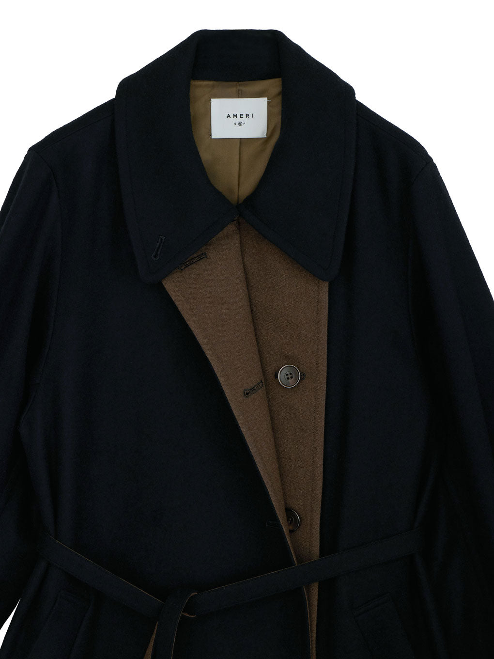 EDGE FLARE WOOL COAT